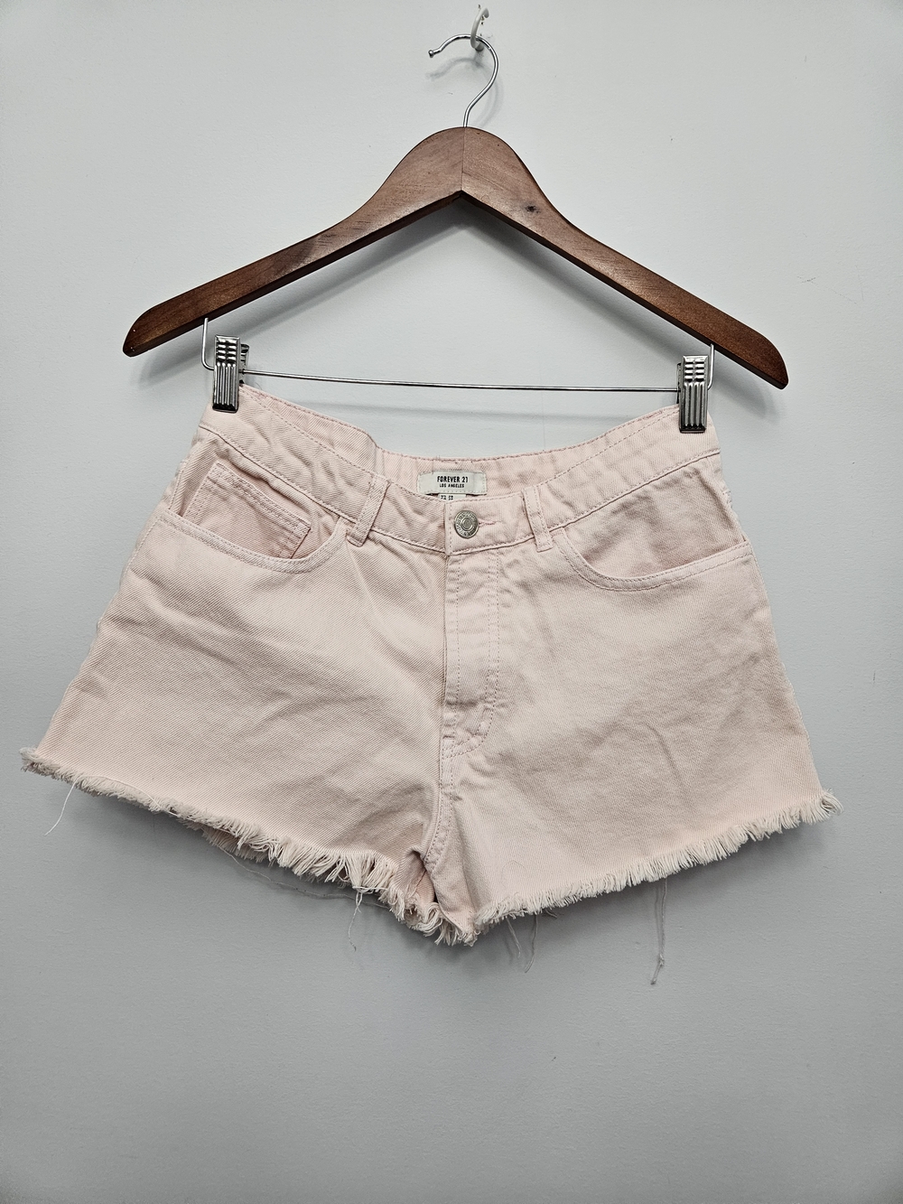 Forever 21 Light Pink Denim Shorts
